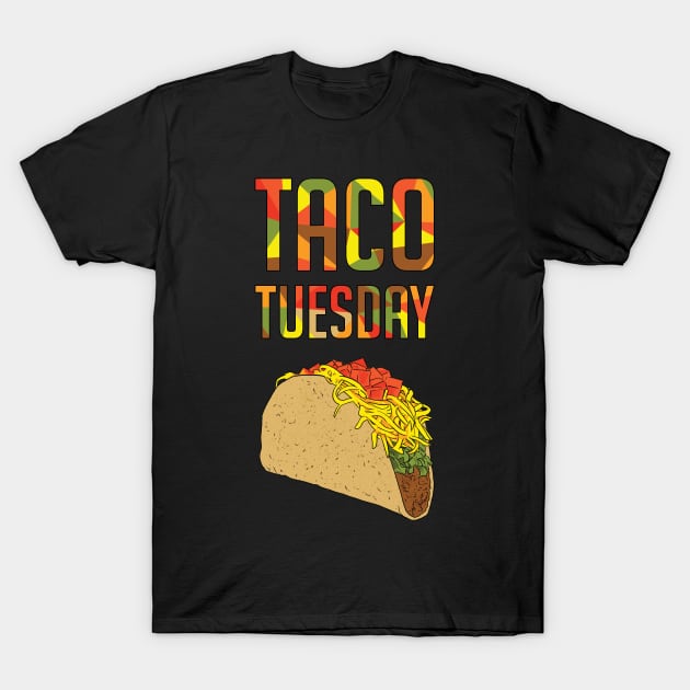 Taco Tuesday Food Lover T-Shirt by polliadesign